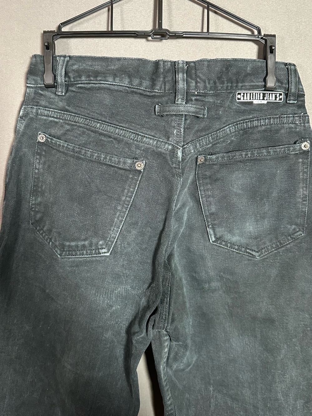 Jean Paul Gaultier Men's Black Straight Denim Jeans Vintage - Picture 7 of 15